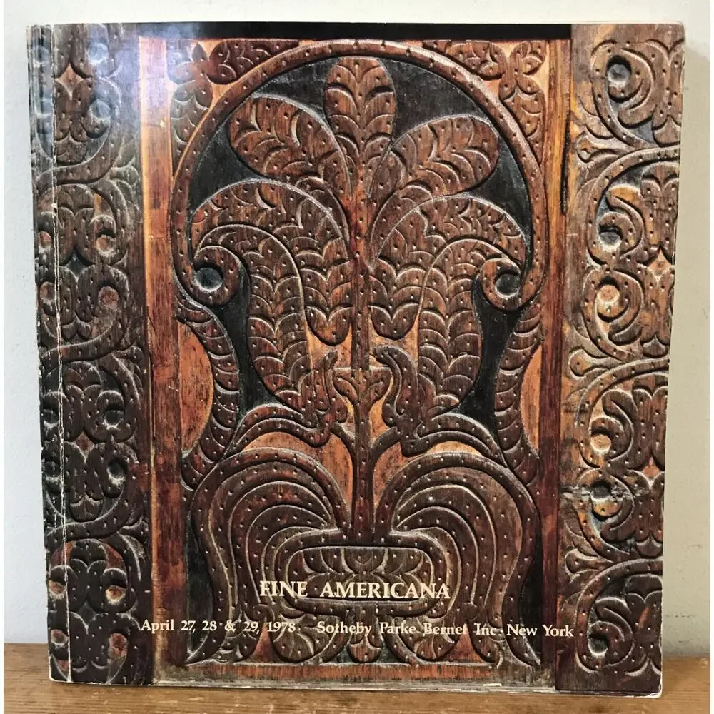1978 Sothebys Auction Catalog Fine Americana Exhibition Furniture Pottery NYC